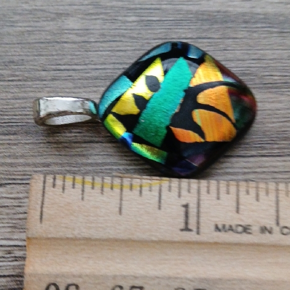 Multicolor Abstract Pendant - Picture 3 of 3
